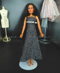cher black silver eve gown good
